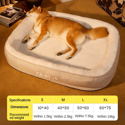 Kimpets Cat Bed Dog Pet Bed Kennel Non-Slip Winter Warm Small Dog Kennel Sleeping Removed Washed Soft Puppy Cushion Cat Supplies