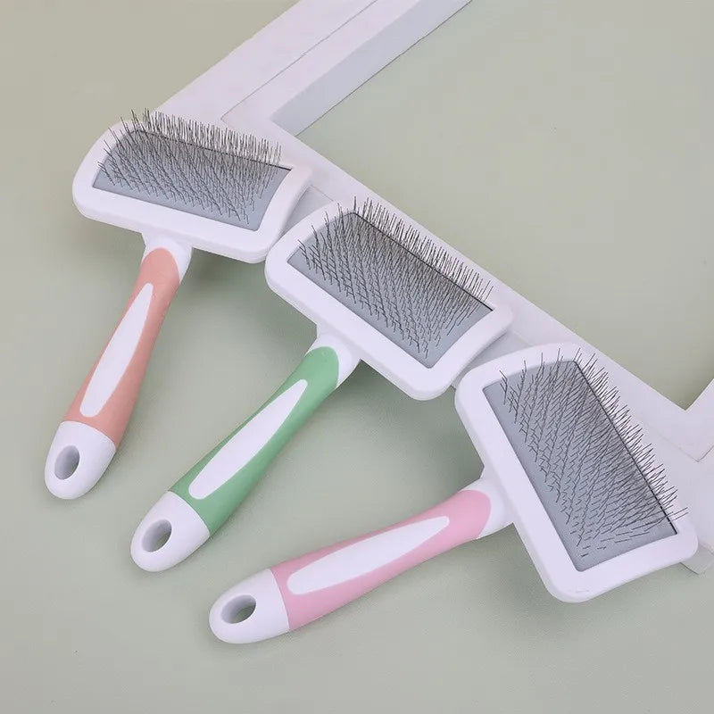 Cat Brush Self Cleaning Slicker Dog Brush Removes Loose Hair Mats Tangles Comb Soft Dog Puppy Pet Grooming Tool Cat Accessories