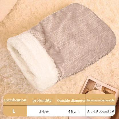 Cat Nest Four Seasons General Purpose Cat Winter Warm Sleeping Nest Semi-closed Security Pocket Nest Cat Sleeping Supplies