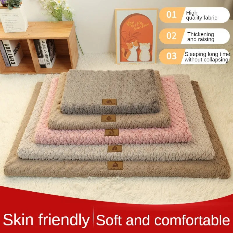 Pet Dog Mat Cushion Big Puppy Wear resistant Waterproof Mat House Medium Large Bed Dog Padding Accessories Supplies Sofa Carpet