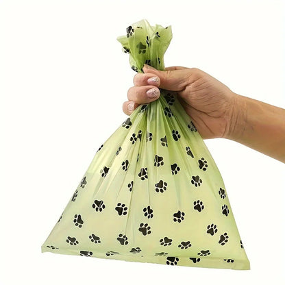 5/10/20 Rolls Thick Leak-Proof Dog Poop Bags for Outdoor Walks, Polyethylene Material, Animal Waste Disposal, Black or Gree