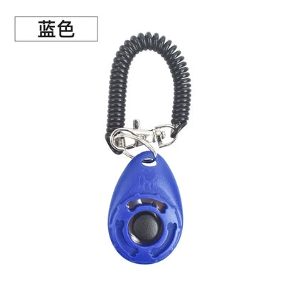 1Pcs Training Clicker Various Style Pet Cat Dog Click Trainer Aid Adjustable WristStrap Sound Key Chain Dog Repeller Pet Product