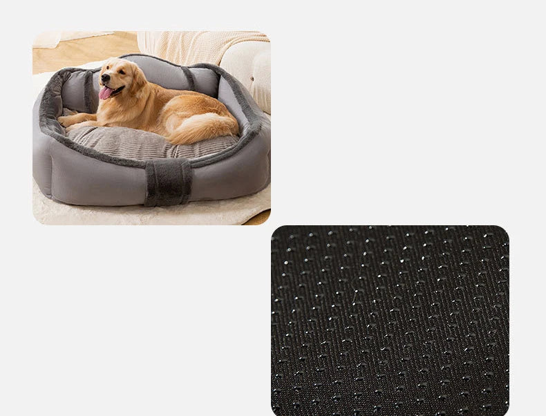 Big Dog Bed Dog Sofa Removable Washable Kennel Pet Large Sofa Plus Velvet Thick Deep Sleep Cushion Super Soft Mat For Dog Pet