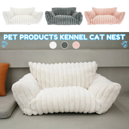 Cat Bed Sofa Soft Pet Dog Nest Winter Warm Sleep Luxury Furniture Removable Washable for Small Medium Dogs Cats