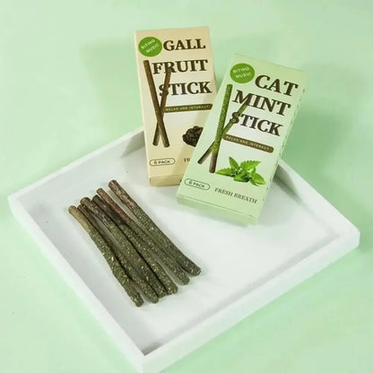 Natural Matatabi Cat Sticks Silvervine Mint Rods. Stimulate Bite/ Get Excited, Teeth Cleaning, Treating Pet Supply Fun Cat Toy