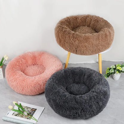 New Four Seasons Plush Pet Nests Creative Cat and Dog Nests Warm Detachable Washable Breathable Round Cat Nests Pet Nests Sofa