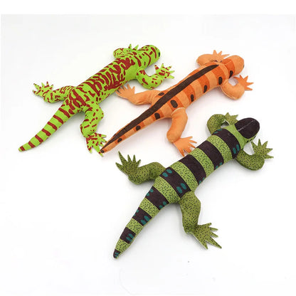 New Simulation Lizard Cat Toy with Ringing Paper Catnip Plush Toy Interactive Bite Pet Cat Toy