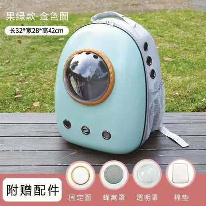 Cat bag portable cat backpack pet space capsule bag dog backpack cat cage book bag cat supplies