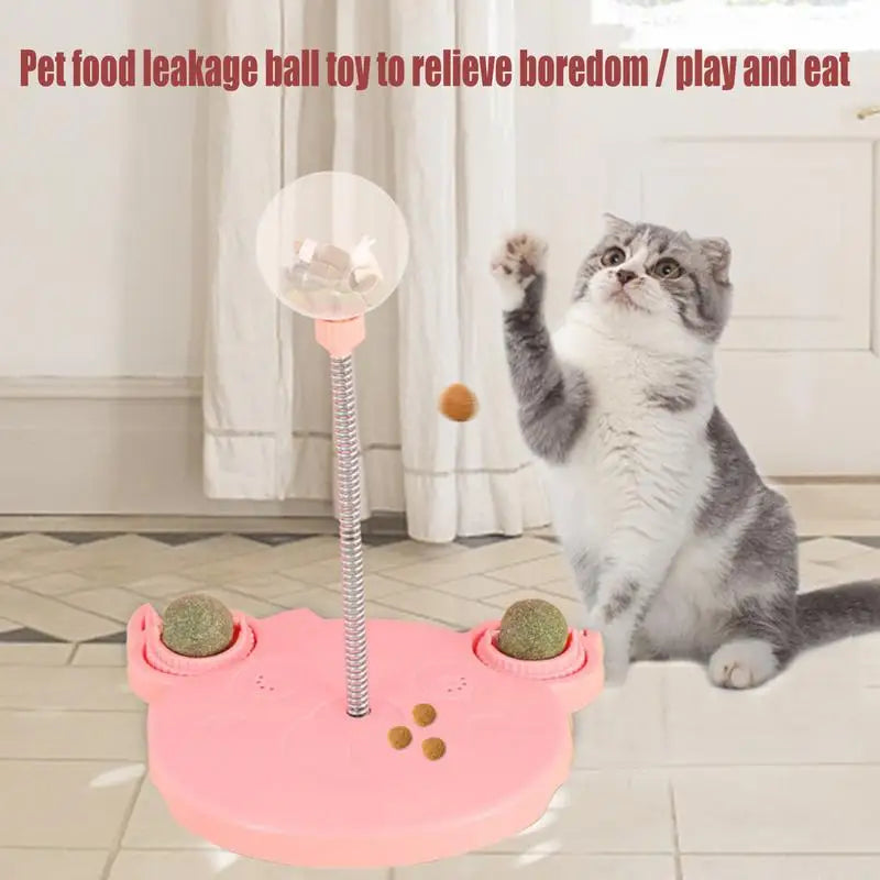 Interactive Pet Food Ball Toy For Cats & Dogs Automatic Pet Feeder Toy For Small Cats Dogs Puppy For Interactive Training