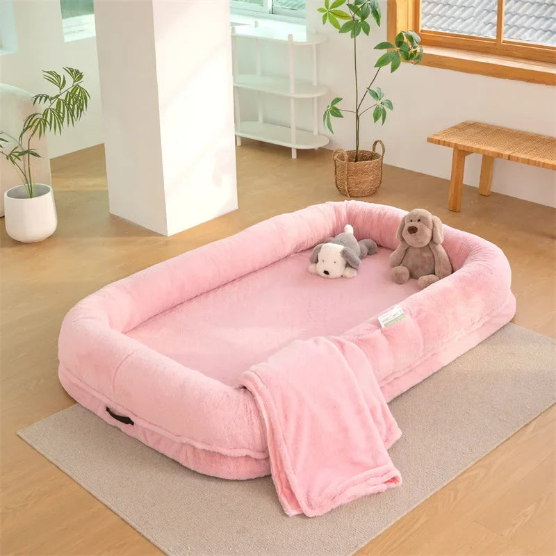 Oversized Dog and Human Bed Detachable Kennel Lazy Bed Sofa Dog and Human Sleeping Giant Kennel Cat and Dog Beds