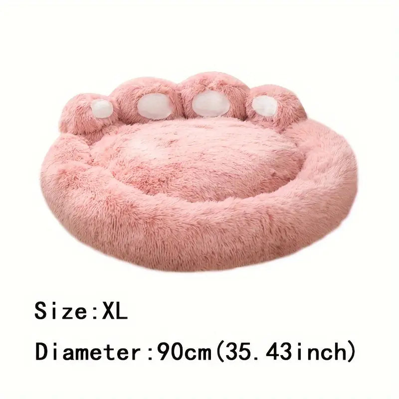 Long Warm Soft Plush Cat Bed