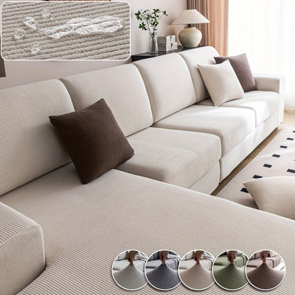 1pc Elastic Four Seasons Universal Stretch Sofa Cover, Simple Modern Style Non-slip Sofa Slipcover, Living Room Sofa Protector Couch Cover Suitable For Office Home Decor