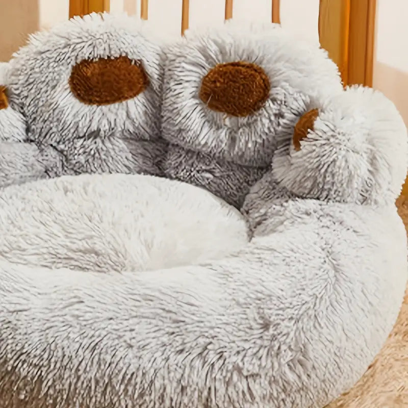 Long Warm Soft Plush Cat Bed