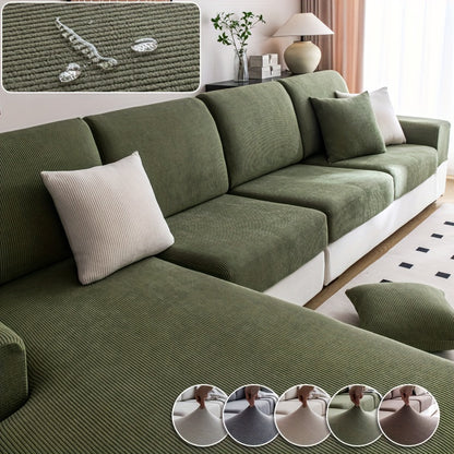 1pc Elastic Four Seasons Universal Stretch Sofa Cover, Simple Modern Style Non-slip Sofa Slipcover, Living Room Sofa Protector Couch Cover Suitable For Office Home Decor