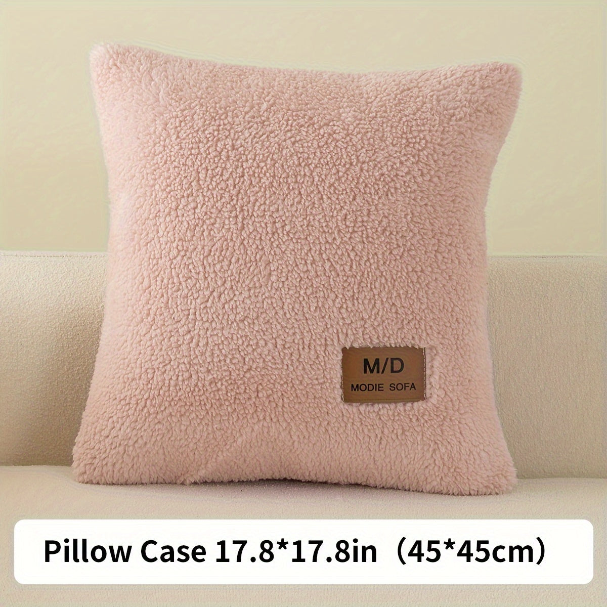 1pc Plush Sofa Slipcover/Pillowcase, Non-slip Sofa Cover, Thickened Couch Cover Four Seasons Universal Furniture Protector For Bedroom Office Living Room Home Decor