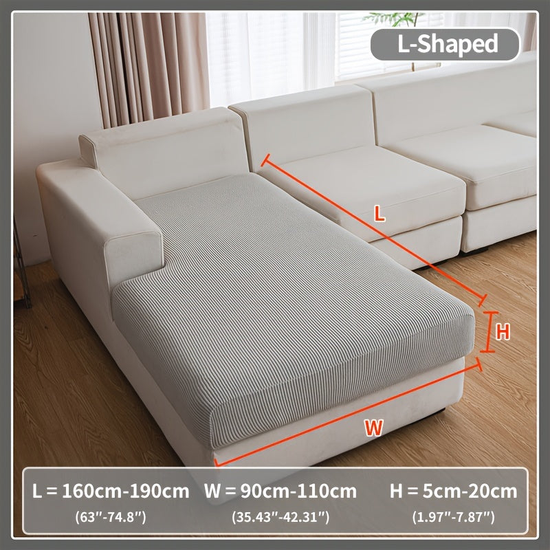 1pc Elastic Four Seasons Universal Stretch Sofa Cover, Simple Modern Style Non-slip Sofa Slipcover, Living Room Sofa Protector Couch Cover Suitable For Office Home Decor