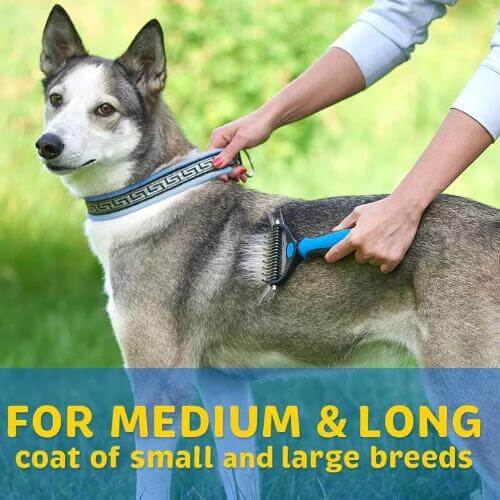 2 in 1 Deshedding & Undercoat Grooming Brush